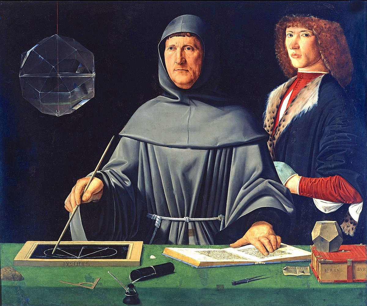 *Portrait of Luca Pacioli, Jacopo de' Barbari, 1495*