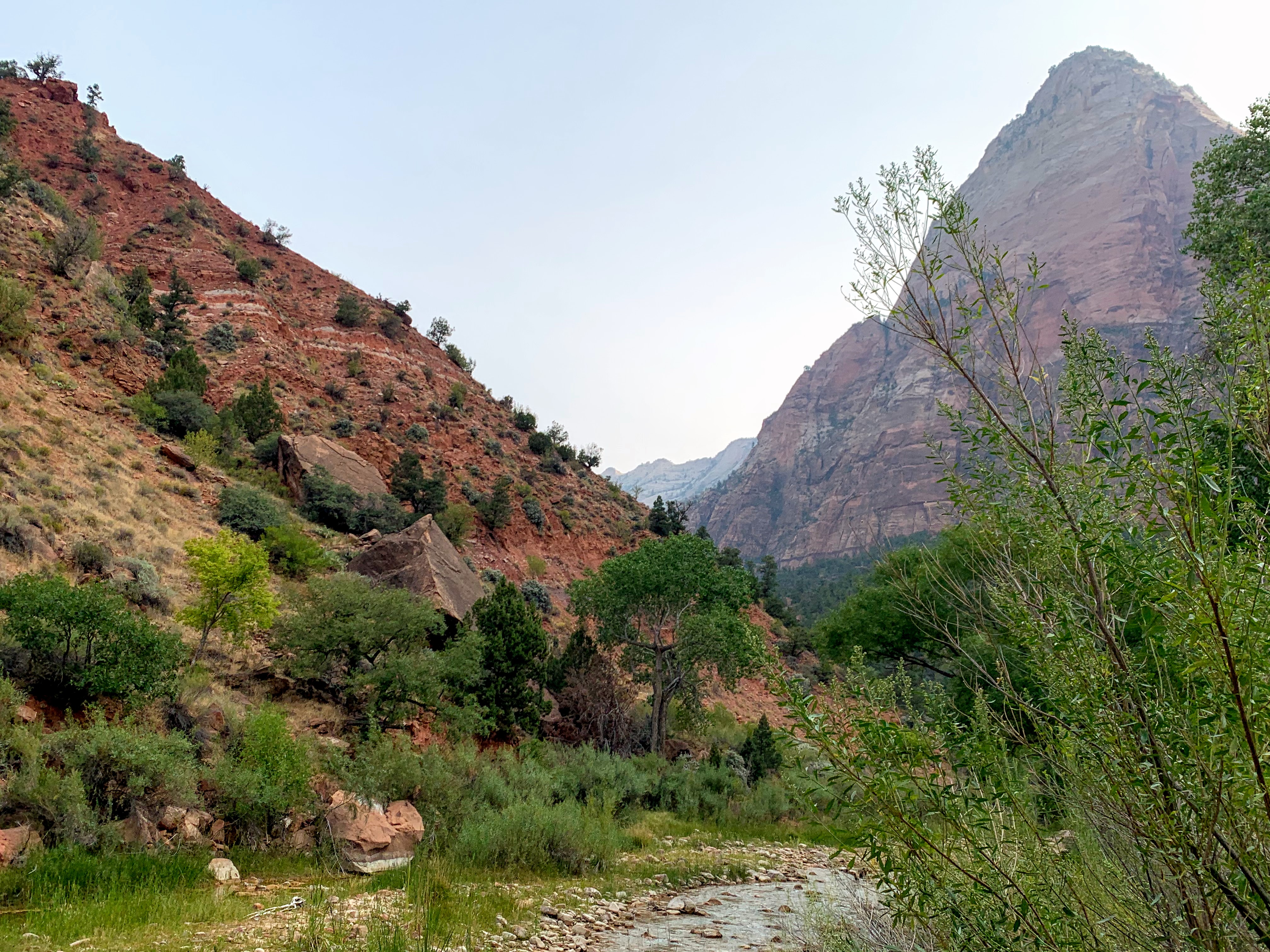 *Heading into the imposing Canyon from Pa'rus Trail*